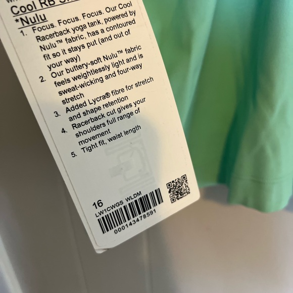 Women's Mint Green Tank Top - Picture 3 of 3